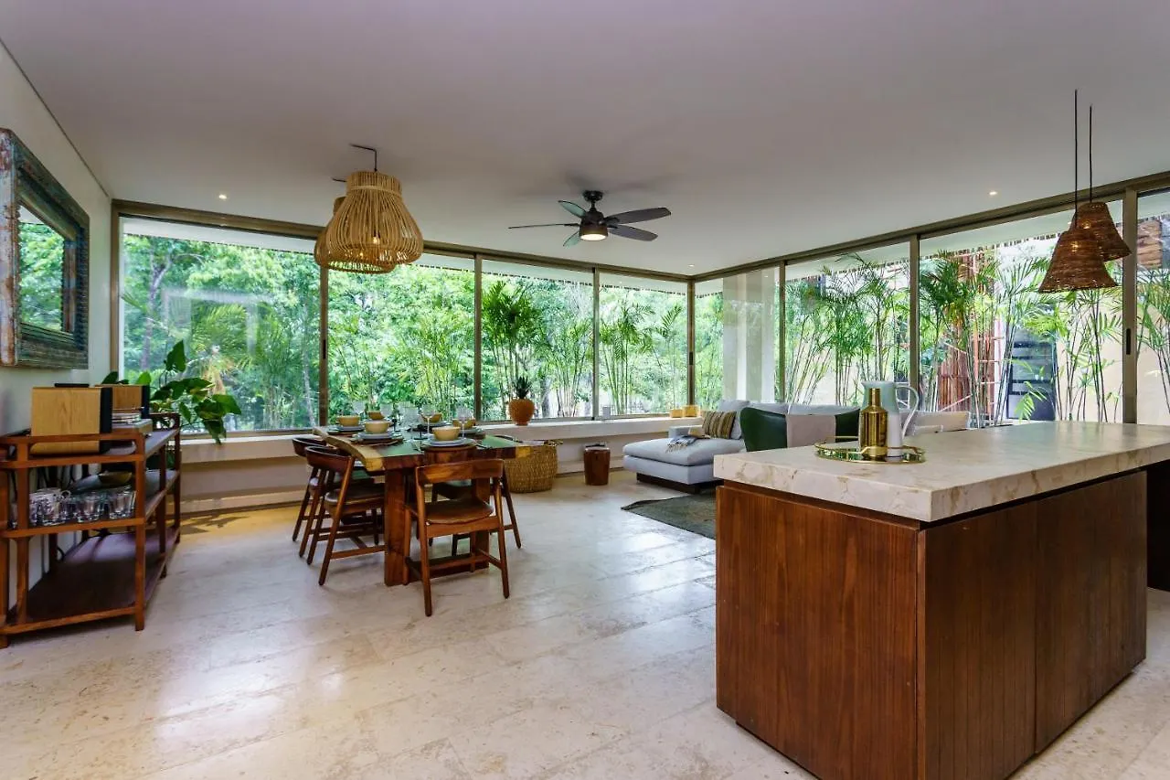 Luxury & Nature Meet Plus A Private Pool & Roof Pool Tulum Lejlighed
